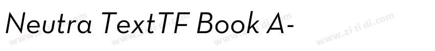 Neutra TextTF Book A字体转换